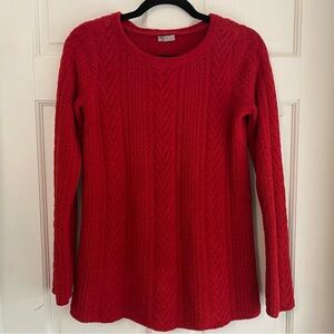 J. Jill Small Red Chenille Sweater - Size Small‎ S